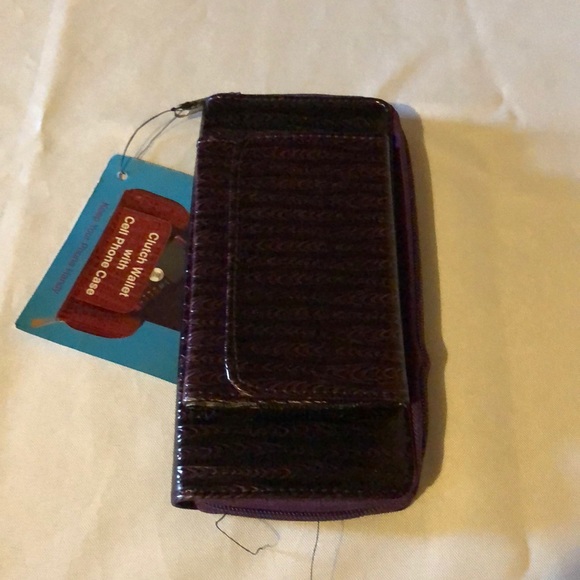NWT Clutch Wallet with Cell Phone Case Purple - Picture 1 of 2